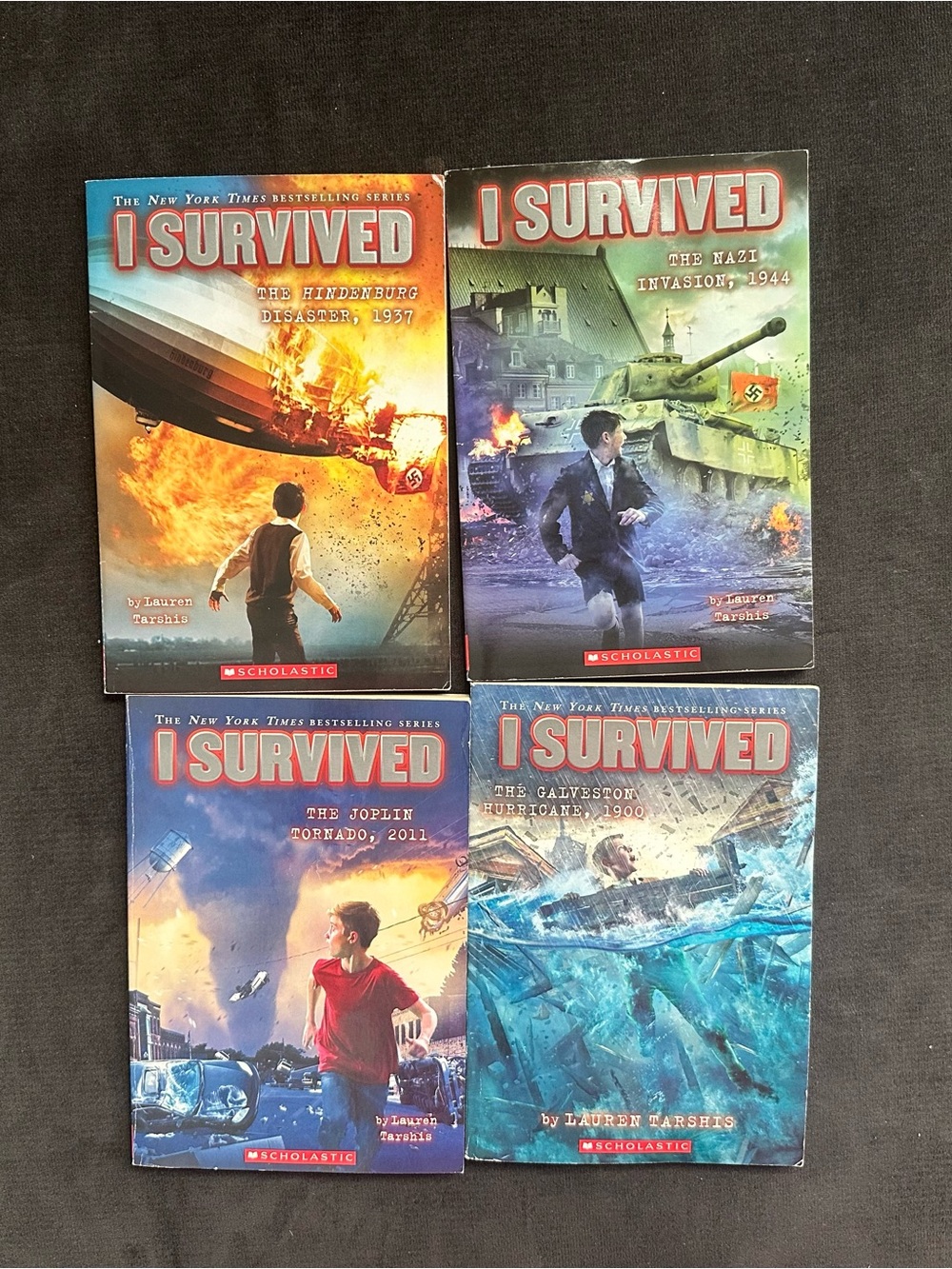 Scholastic I Survived Collection - Blue, Red, Orange, Green Covers
